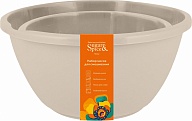 Набор мисок для смешивания Sugar&Spice Корица 1,5л + 2,6л