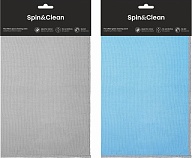 Салфетки для стекол и зеркал Spin&Clean коллекция Rock'n'Roll, премиальная микрофибра, плотность 250 гр/м2, оверлок, 1 шт, 350х150х5 (SC6902)