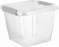 Контейнер для продуктов ХЕЛЬСИНКИ с защёлками 1 л квадратный