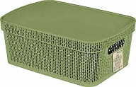 Корзина для хранения Keeplex коллекция Green Republic, с крышкой, 11л, 380х270х143 (KL4115)