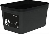 Ящик для хранения Keeplex коллекция Black, с крышкой, soft-touch, 2,3л, 211х141х110 (KL3501)