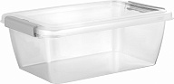 Контейнер для продуктов Plast Team HELSINKI, с защёлками, 1л, прямоугольный, 184х124х70 (PT5012)