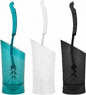 Набор для туалета Spin&Clean коллекция Vogue, с гибкой щетиной, устойчивой к бытовой химии, с подставкой, 95х100х340 (SC3406)