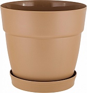 Горшок для цветов InGreen Флора с фиксируемым поддоном 1,1л, D130мм