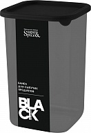 Банка для сыпучих продуктов Sugar&Spice Нуар квадратная 1,2л, с гибкой крышкой